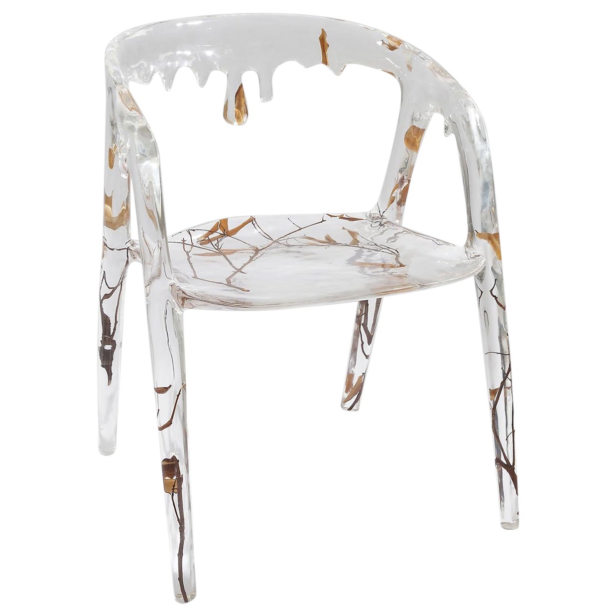 Glacier Crystal Aquatic Hermit Chair (Branch) by GORDON GU