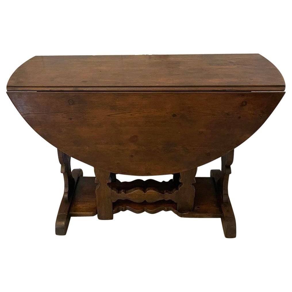 Inusual mesa de pino de hoja caída Jorge III antiguo en venta