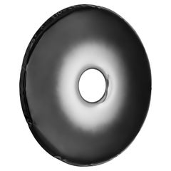 Miroir contemporain 'Rondo 95', finition Dark Matter, par Zieta