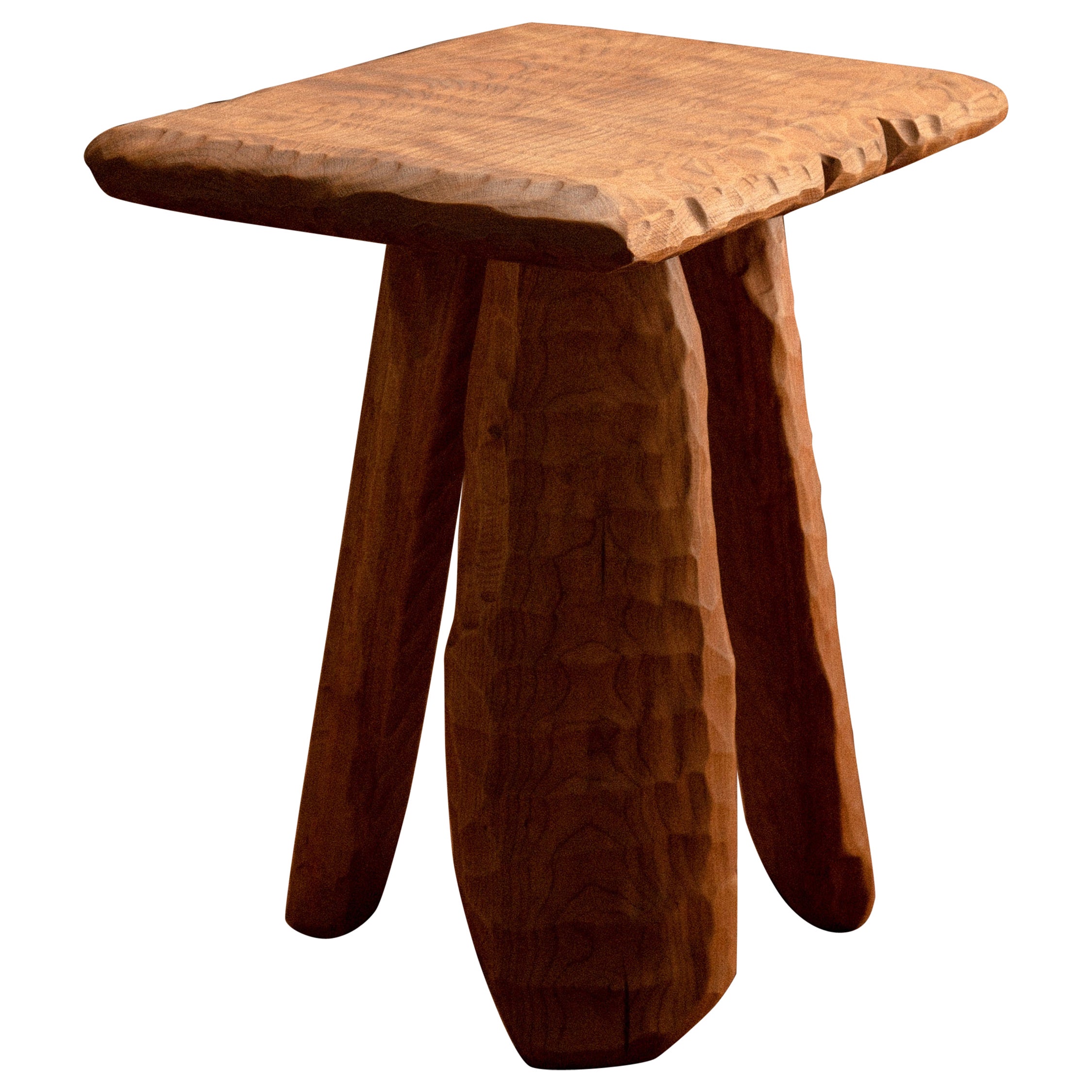 Tabouret texturé cerisier de Mambo Jambo Studio