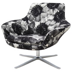 Modern Pearson Lloyd for Coalesse Black Bob Swivel Lounge Chair by Walter Knoll