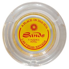 Sands Hotel Las Vegas Glass Ashtray