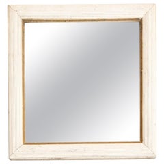 Early 20th Century White Wood Mirror