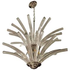Italian MId-Century Modern Two-Tier Chandelier 12