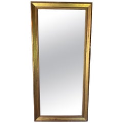 19th C. Full length gilt mirror