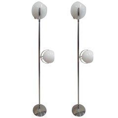 Pair of Italian Mid-Century Modern Floor Lamps by Reggiani