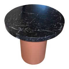 Enoki Black Marble-Top Side Table by Philipp Mainzer in Stock