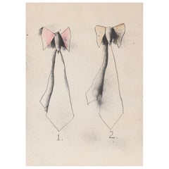 Jim Dine (American, b. 1935) Hand-Colored Lithograph "Ties”, 1976