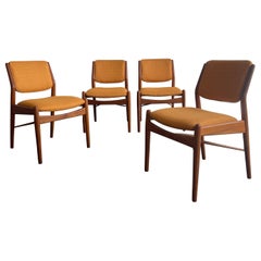 Scandinavian Modern Teak Dining Chairs By Arne Vodder For SIbast Mobler