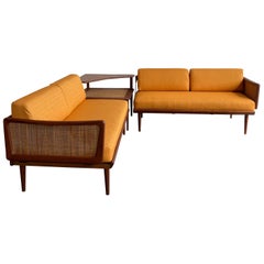 Teak Sofa Daybed Sectional Set By Peter Hvidt & Orla Mølgaard-Nielsen