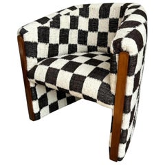 Checkered Wool Chair by Diego Olivero