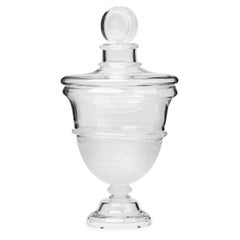 Seguso Vietri Italian Mid-Century Large Glass Apothecary Jar