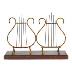 Rope and Tassel Double Lyre Bookstand