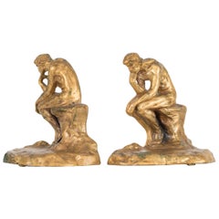 Paire de serre-livres The Thinker