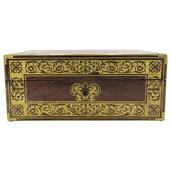 Caja de palisandro de recencia inglesa