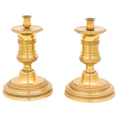 Pair of Fine French Empire Dore Bronze Photophores 19th C