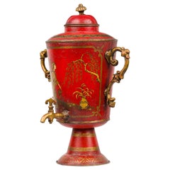 Samovar Chinoiserie Estilo Regencia Inglés