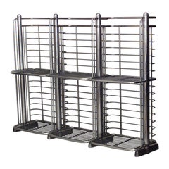 English Art Deco Aluminum Baker's Rack