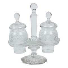 Set di ampolle di cristallo vittoriano inglese