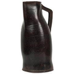Vintage English 19th Century Leather Drinking Vessel