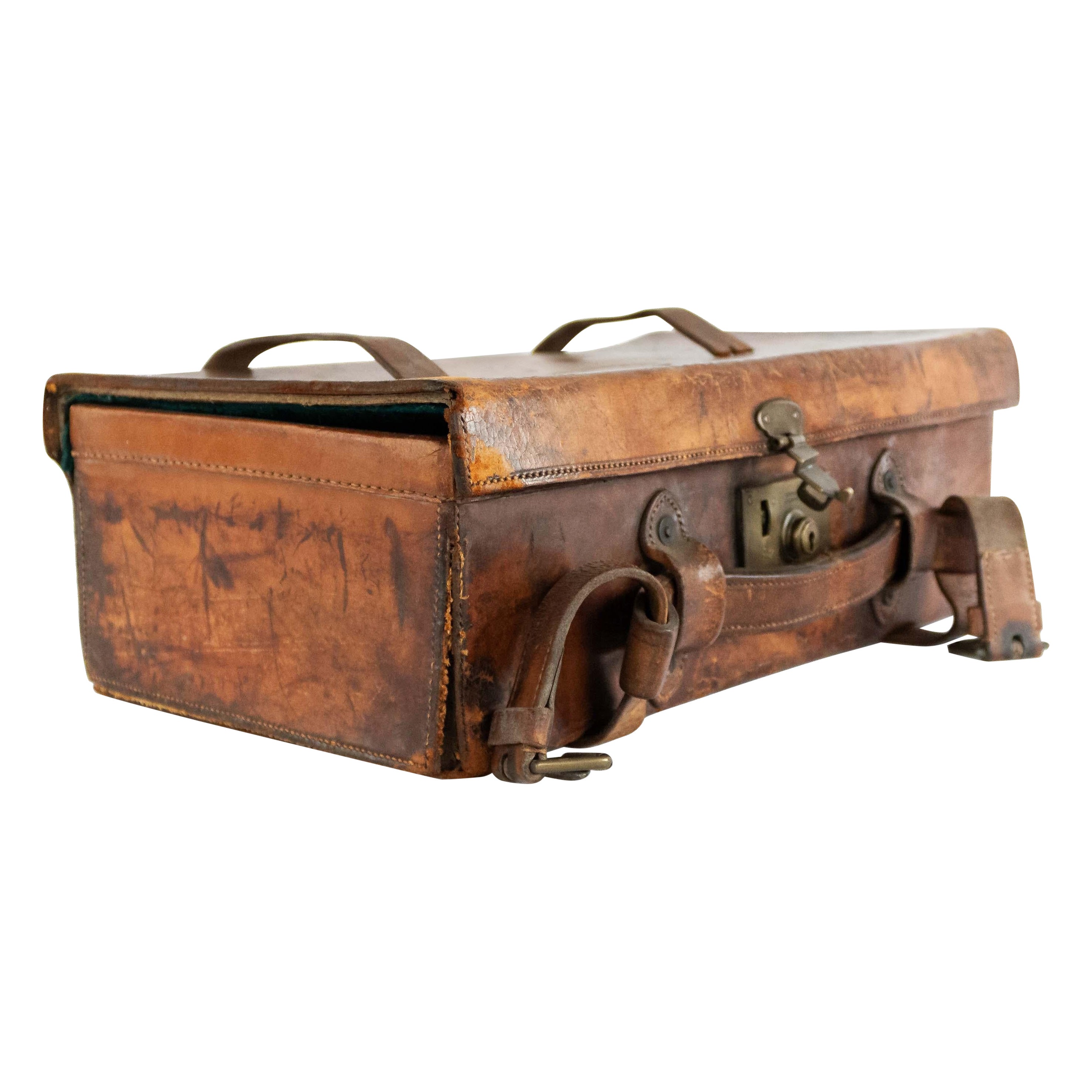 English Brown Leather Valise