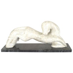 Mid-Century Modern White Horse Figure