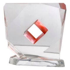 Les Prismatiques Escultura abstracta de Lucite de mediados de siglo