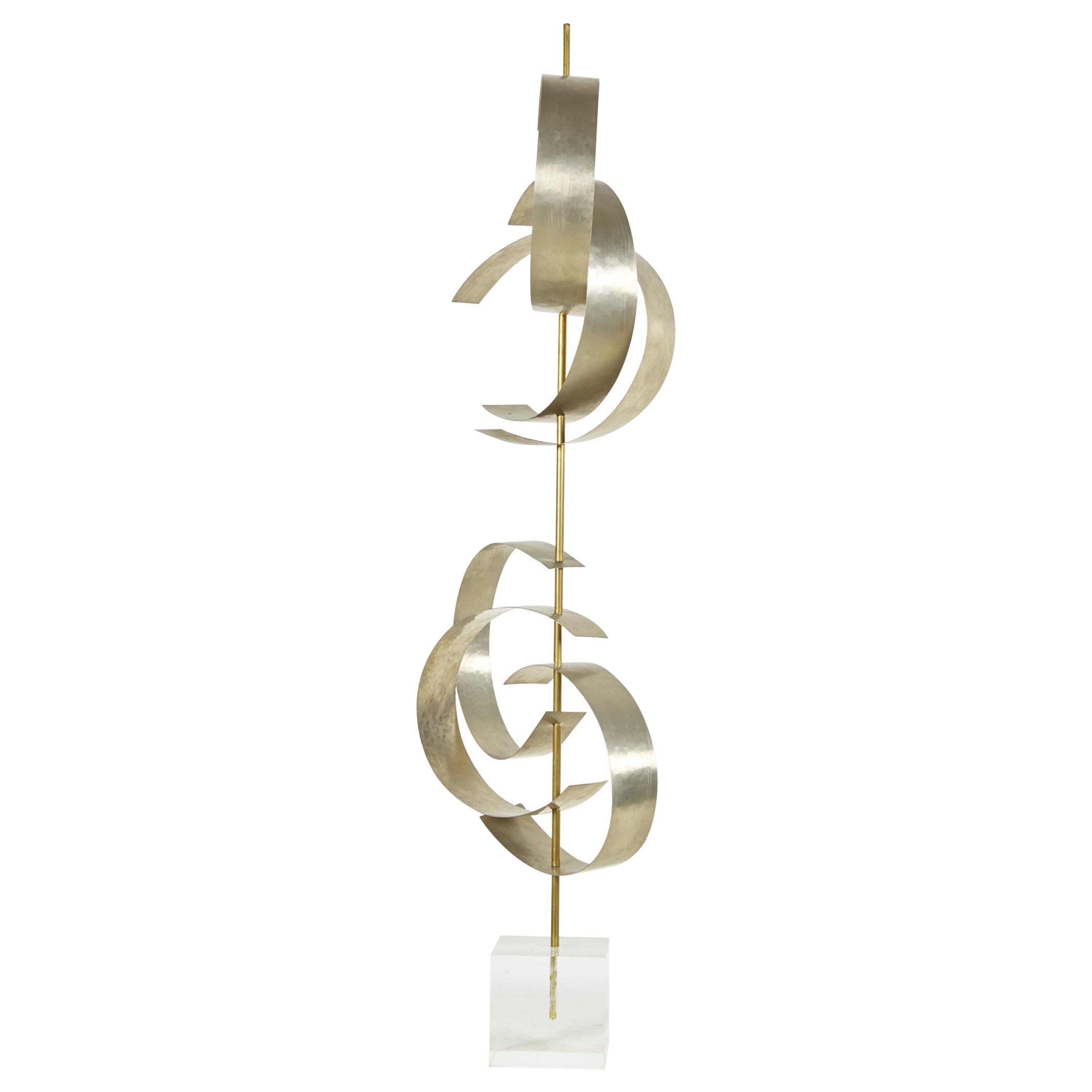 Robert Lee Morris "Lazy Day" Scultura in nichel e lucite in vendita