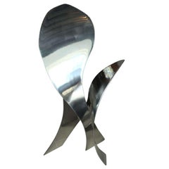 Escultura abstracta de acero inoxidable, Jack Arnold