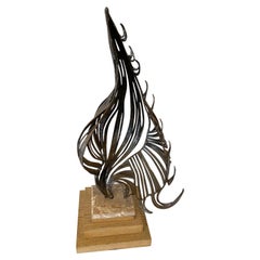 Iron-Skulptur des amerikanischen Modernen „Brutalisten“, 1970er/80er Jahre