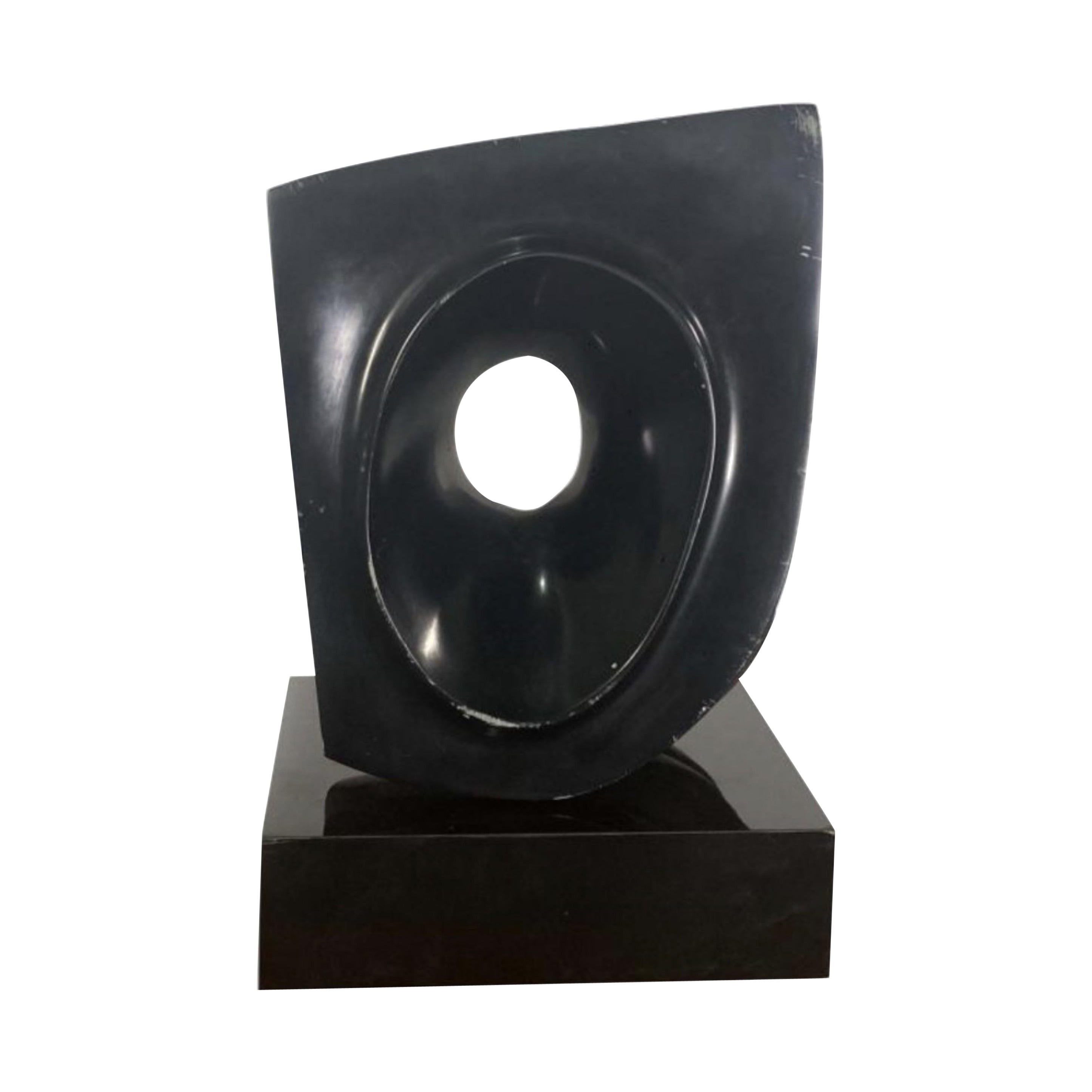 Escultura de piedra abstracta moderna argentina, Raul Varnerin, años 60