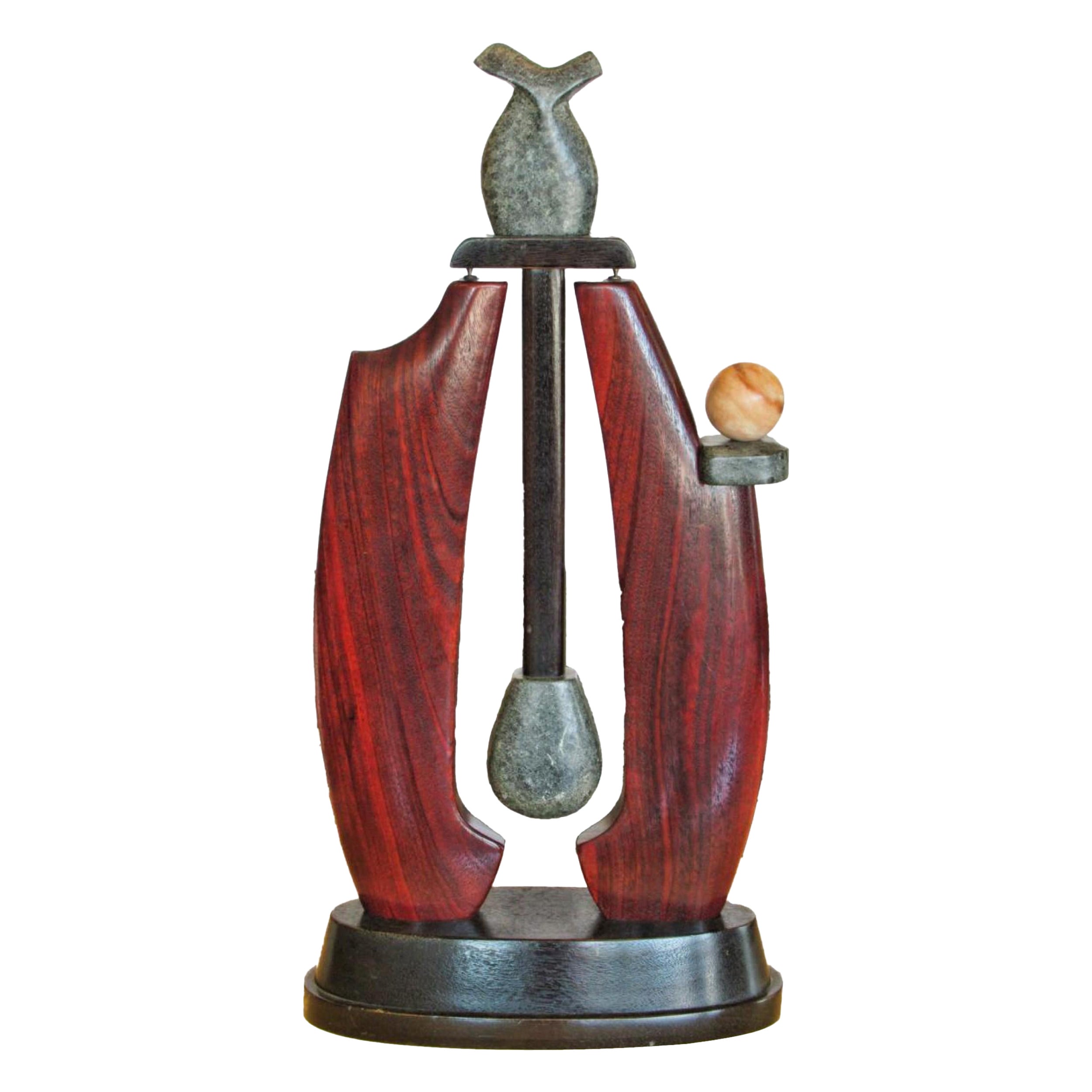 American Modern Mixed Marble Sculpture