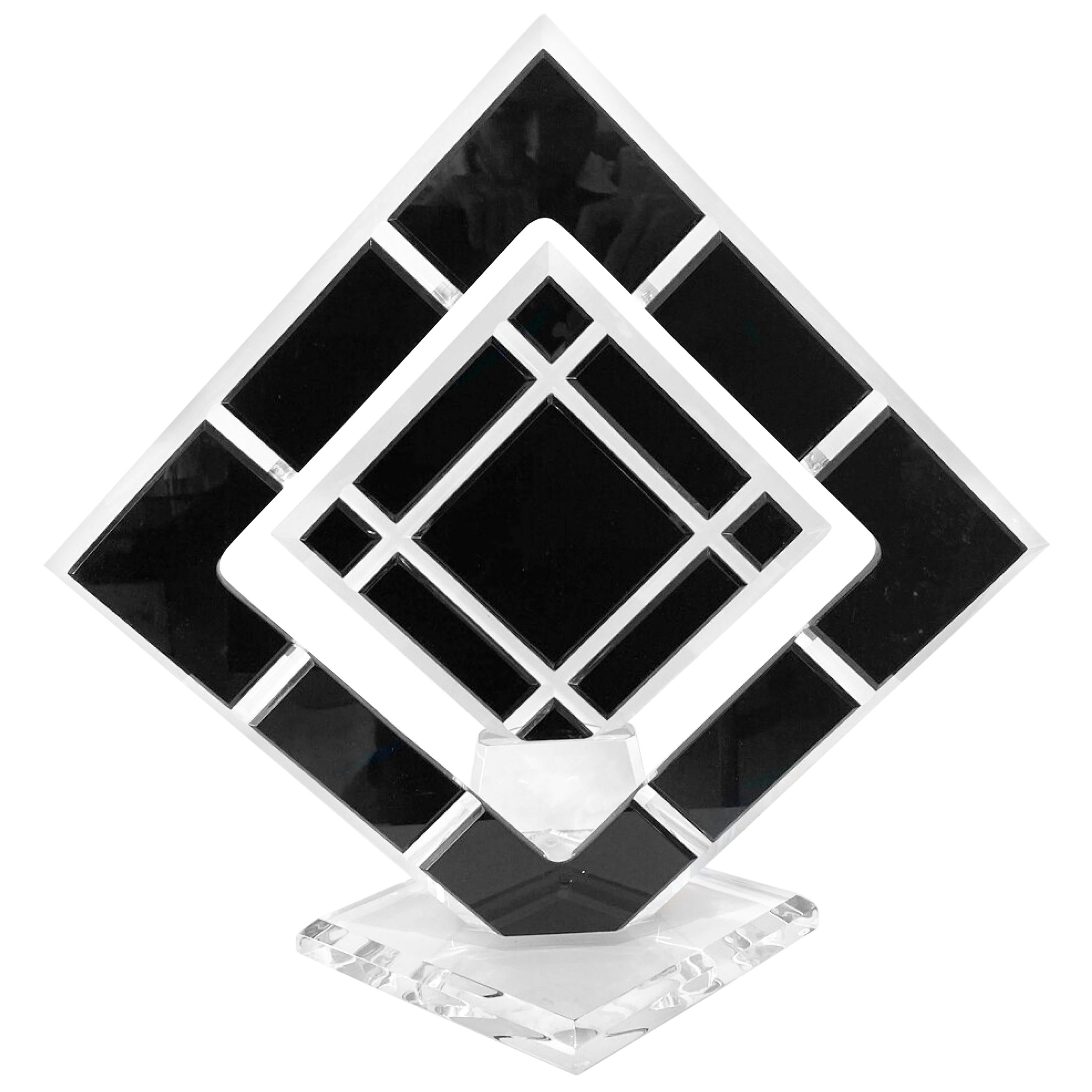 Lucite-Skulptur der amerikanischen Moderne