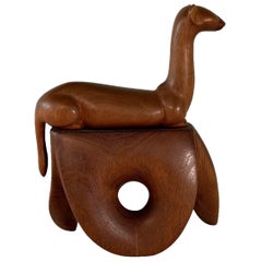 Danish Modern Wooden Sculpture
