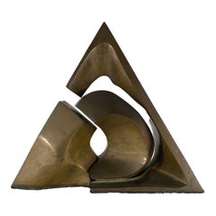 Bronze Sculpture Triangle by Jime