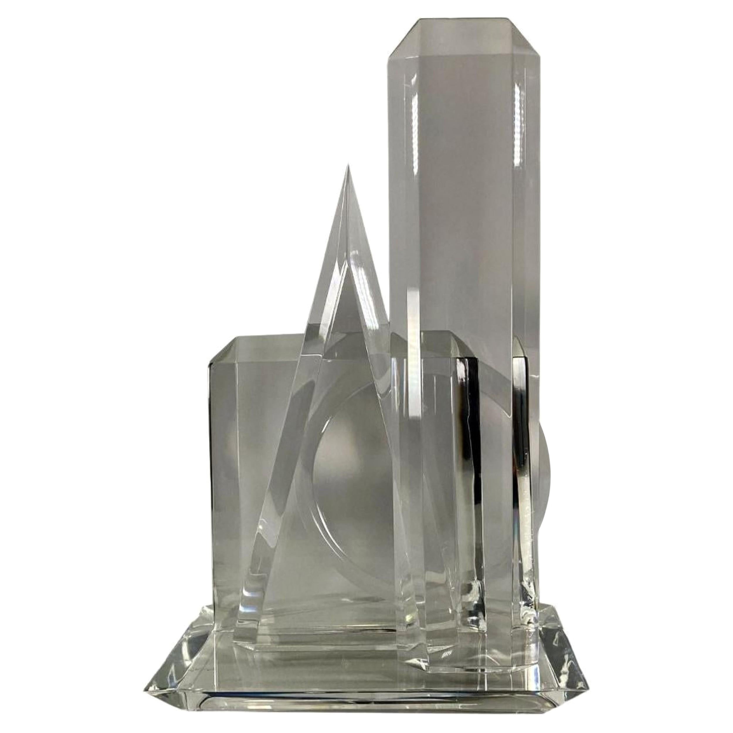 Amerikanische moderne Tisch-Skulptur aus Lucite, Van Teal
