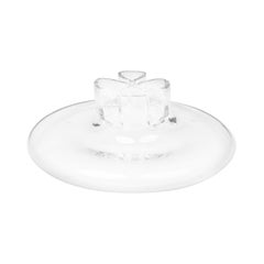 Barbini Italienische Mitte des Jahrhunderts Vierblättriges Kleeblatt Murano Glas Blumenvase