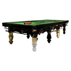 Metamorphosis Green Snooker Table - Hand-Crafted Brass & Wood - Boca do Lobo