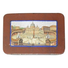 Micromosaic Snuff Box with View of St. Peter's