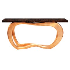 Console Infinity  - Ottone e impiallacciatura lavorati a mano - Boca Do Lobo