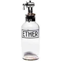 Art Deco Medical Ether Bottle