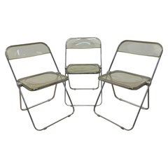 Giancarlo Piretti Plia Folding Chairs for Castelli - Set of Three