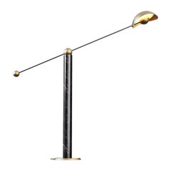 The Versorium Floor Lamp in Blackened Bronze and Antique Brass