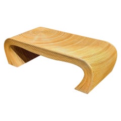 Midcentury Pencil Reed Coffee Table - Organic Modern - After Gabriella Crespi
