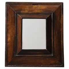 Baroque Style Walnut Small Wall Mirror, Italy, 19th C.