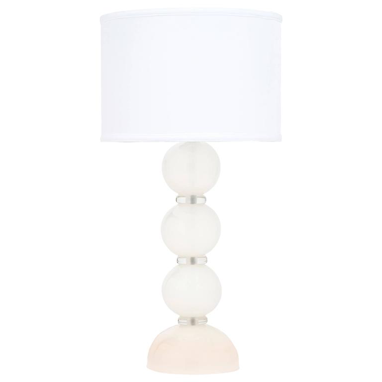 Murano Incamiciato Seta Glass Table Lamp With Blush Pink Base Murano Incamiciato Seta Glass Table Lamp With Blush Pink