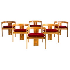 "Pigreco" Chairs by Afra & Tobia Scarpa for Gavina, Set of Six, Italy, 1960s