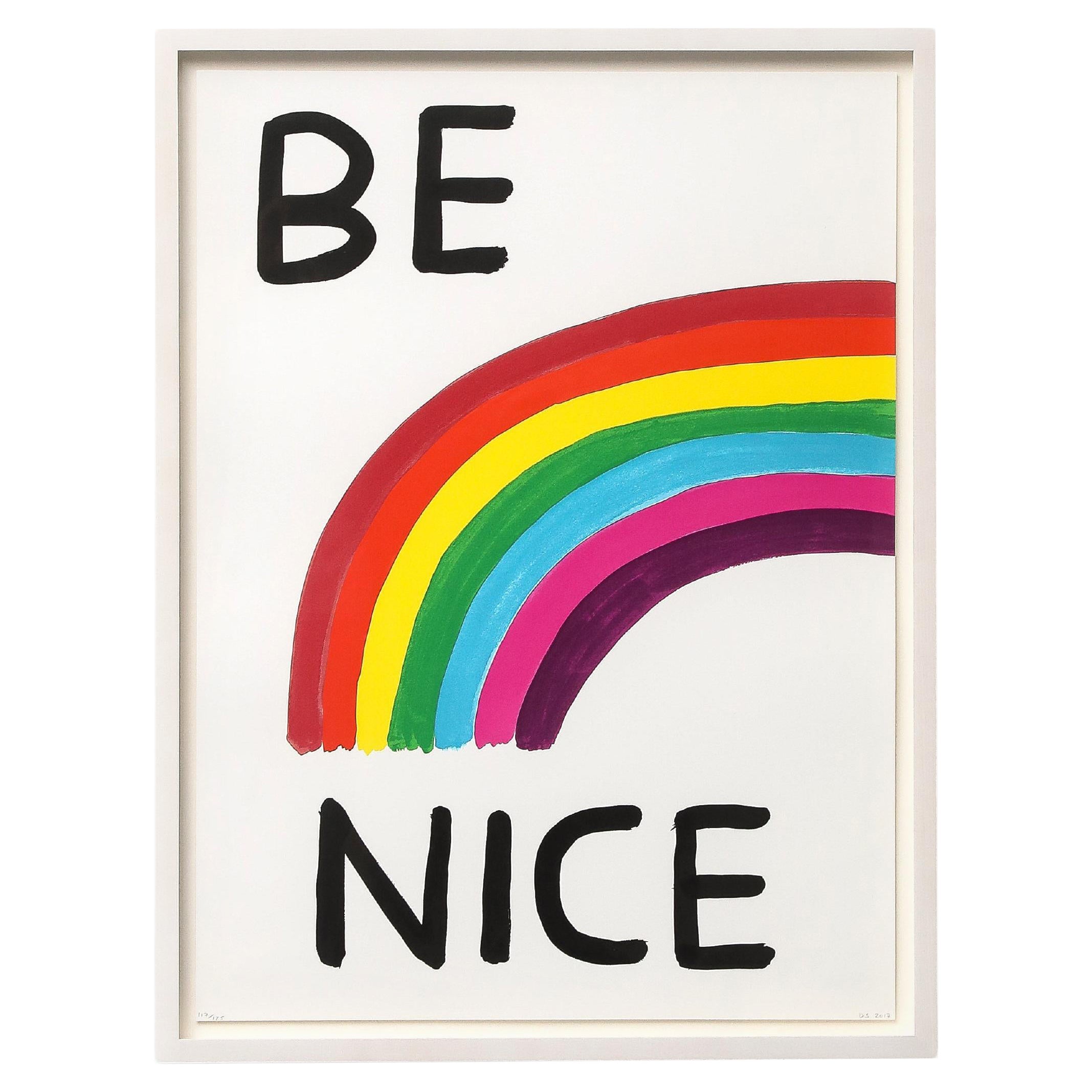 "Be Nice" by David Shrigley, England, 2017 For Sale
