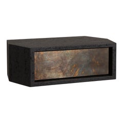 Struttura Mini Case Table in Schwarz Maykume & Smoky Brass Schublade IN STOCK ON SALE