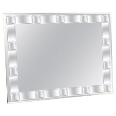 LaBarge Hollywood Regency Style Multi-Faceted Rectangular Wall Mirror